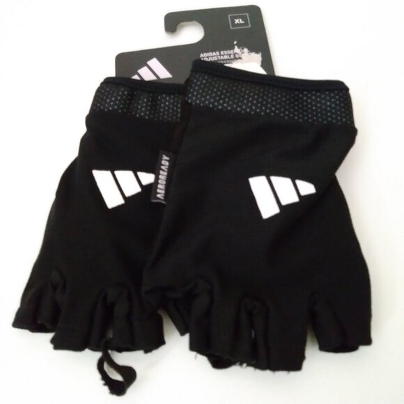 Adidas Essentials Adjustable Sport Activity Black Gloves Size XL - Picture 4 of 9
